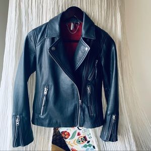Leather biker jacket  *sold